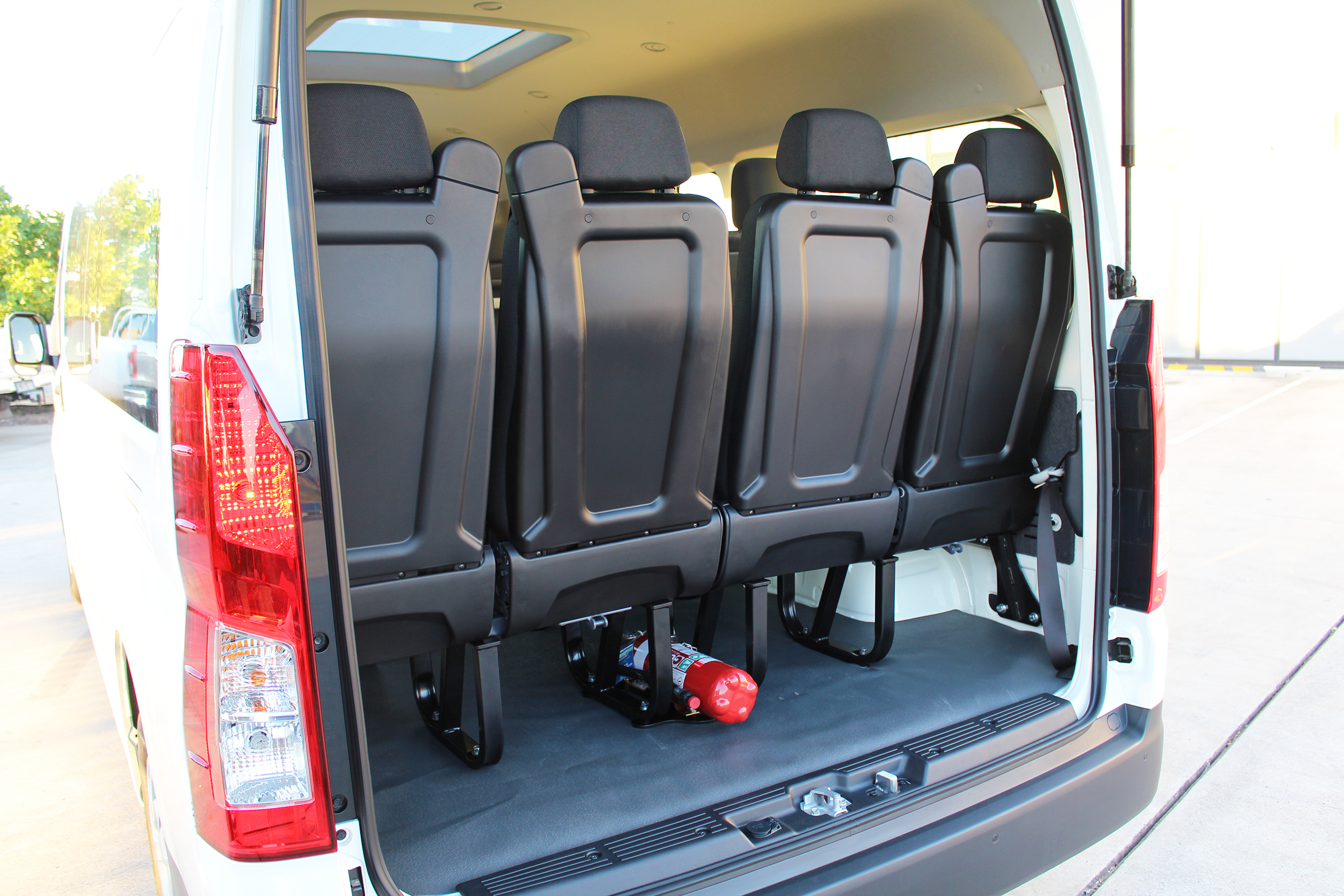 Hiace 14 seater limited luggage area