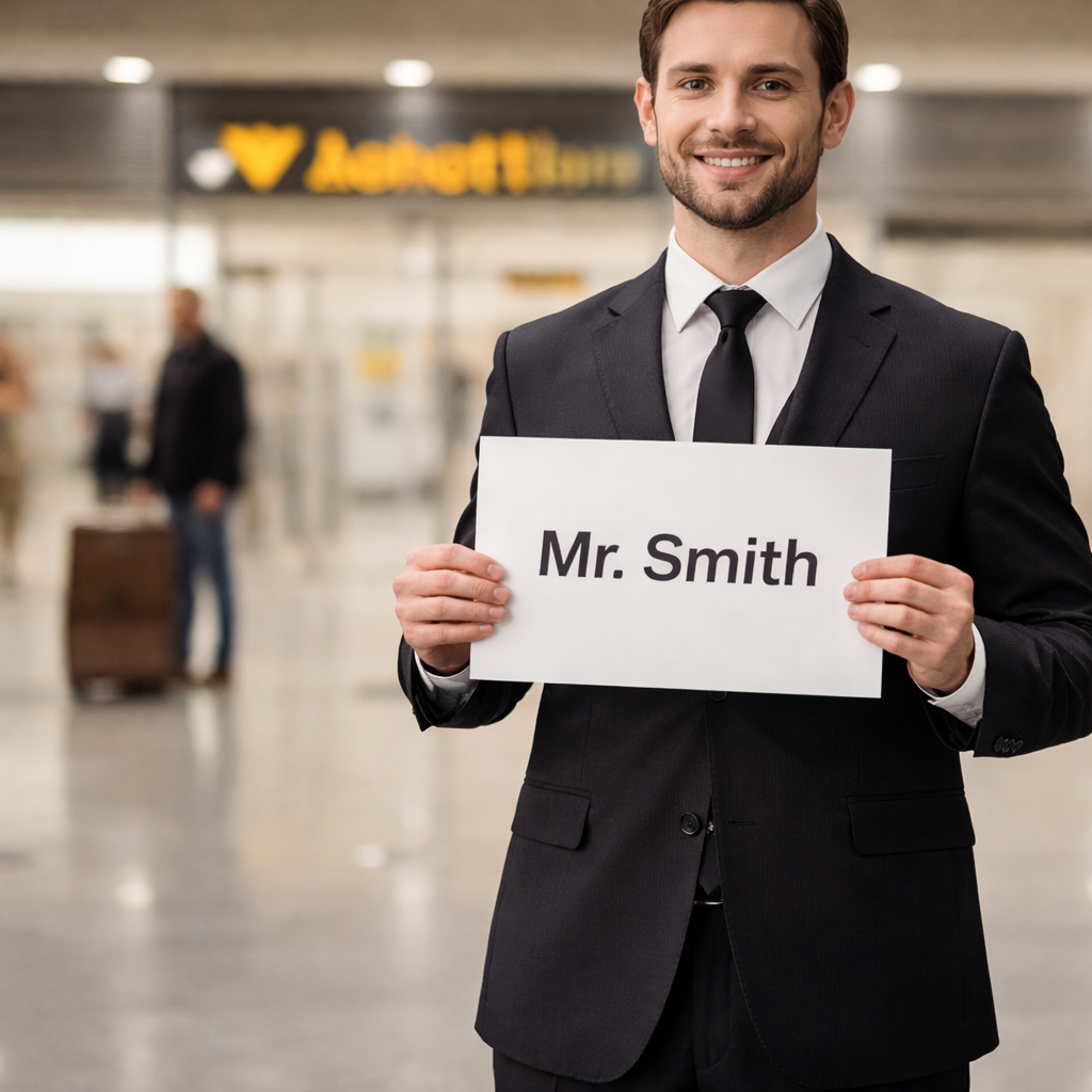 Meet and greet sign service